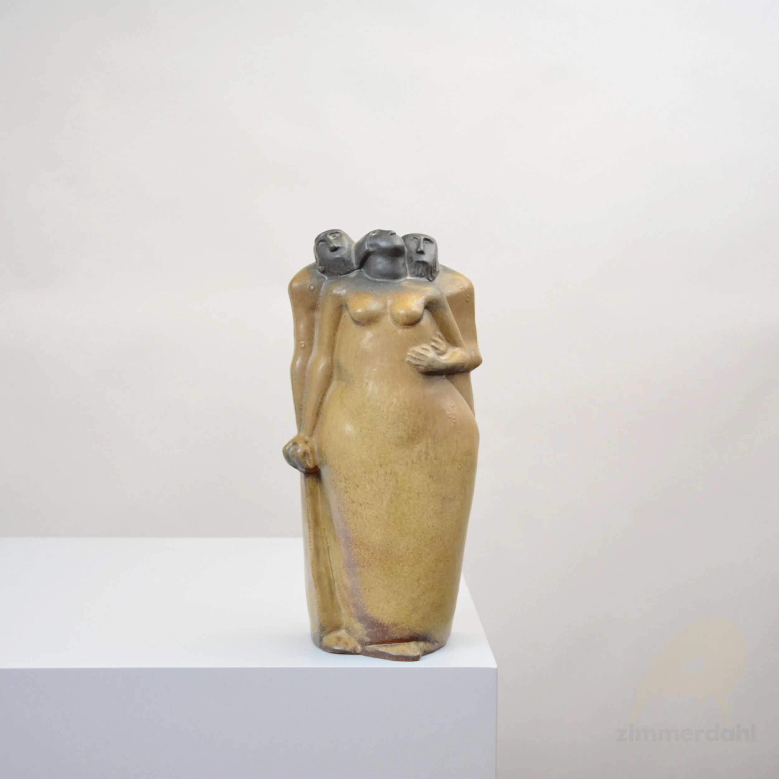 Stoneware, Susanna and The Elders, Sculpture by Åke Holm, Sweden